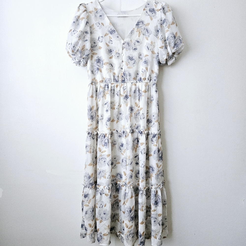 Moon River White Floral Dress